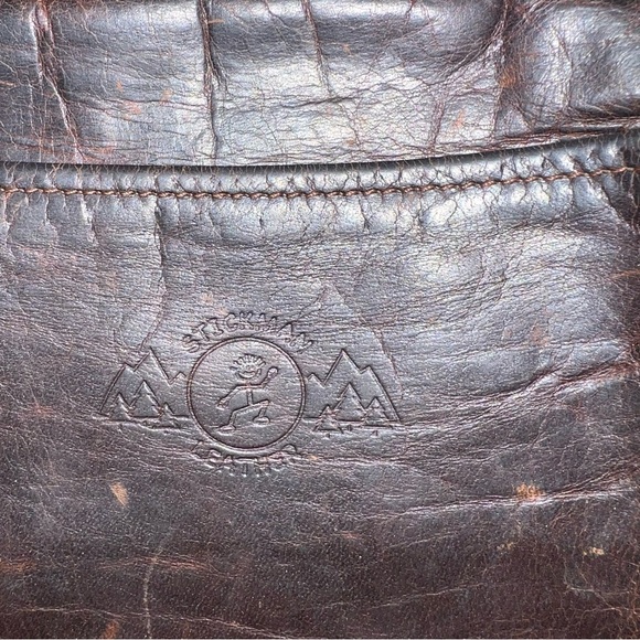 Stickman leather Tan Brown Leather Traveler Bag Crossbody - Picture 4 of 8